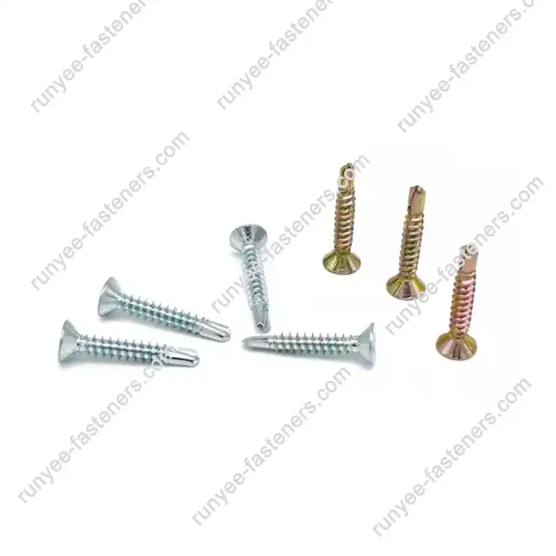 Flat Head Coarse Thread Phillips Window Screw For PVC
